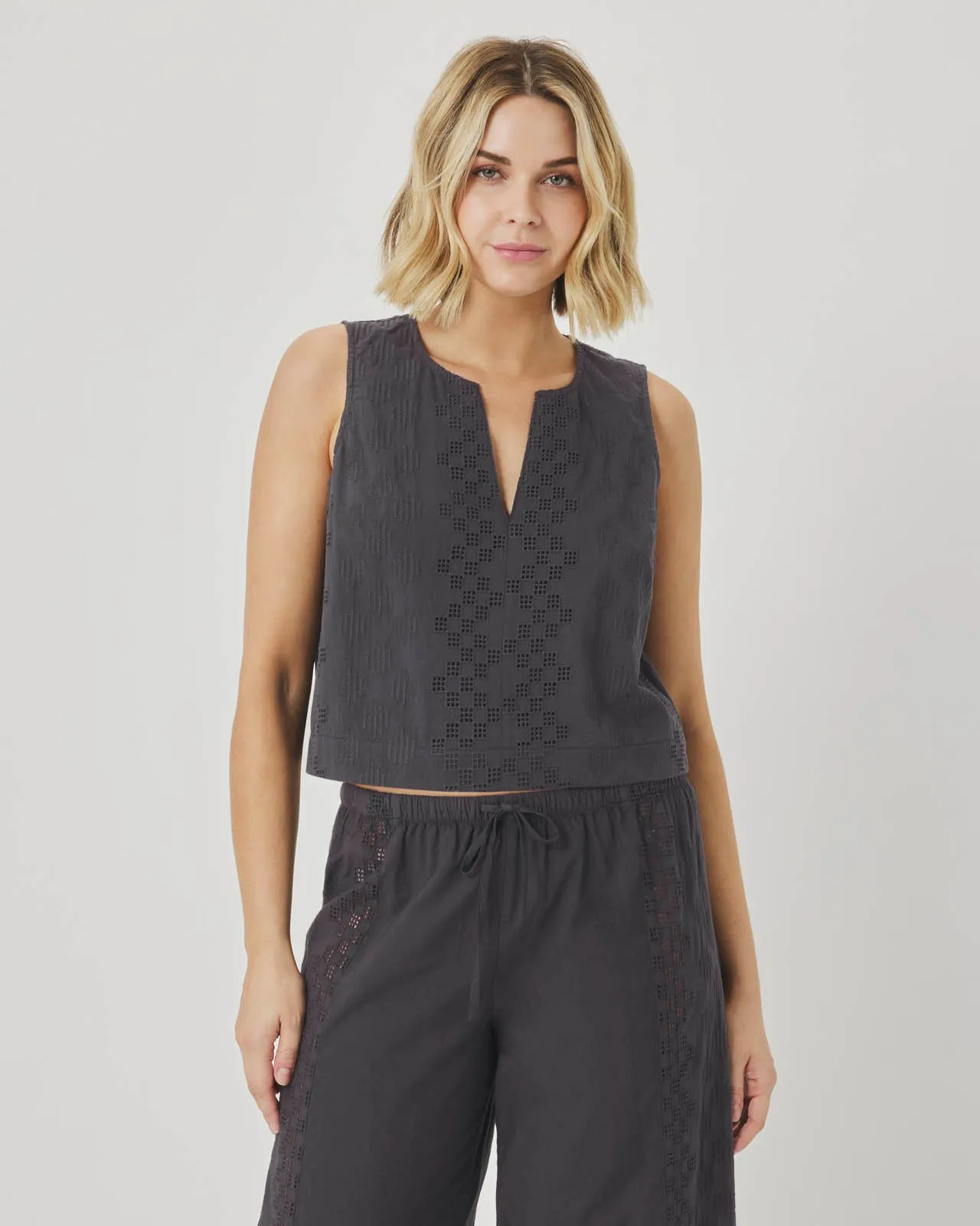 Kenzie Eyelet Tank sold by Splendid product image thumbnail 3