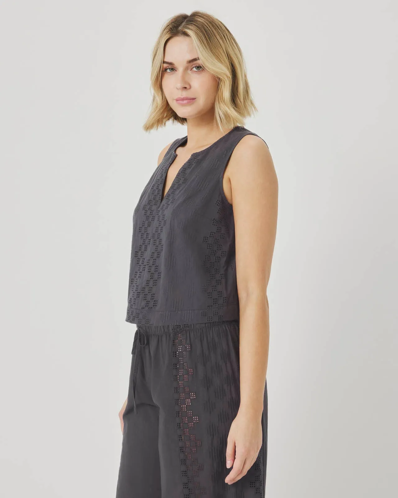 Kenzie Eyelet Tank sold by Splendid product image thumbnail 4
