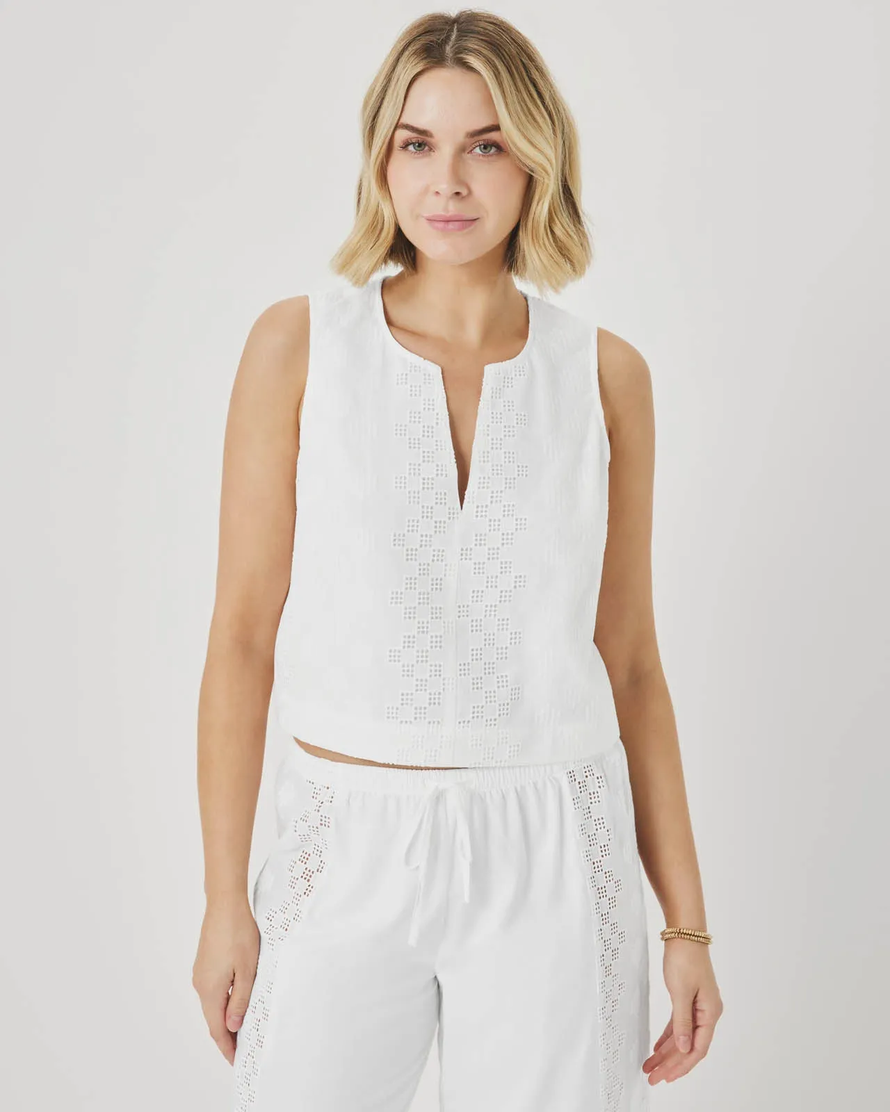 Kenzie Eyelet Tank sold by Splendid product image thumbnail 2