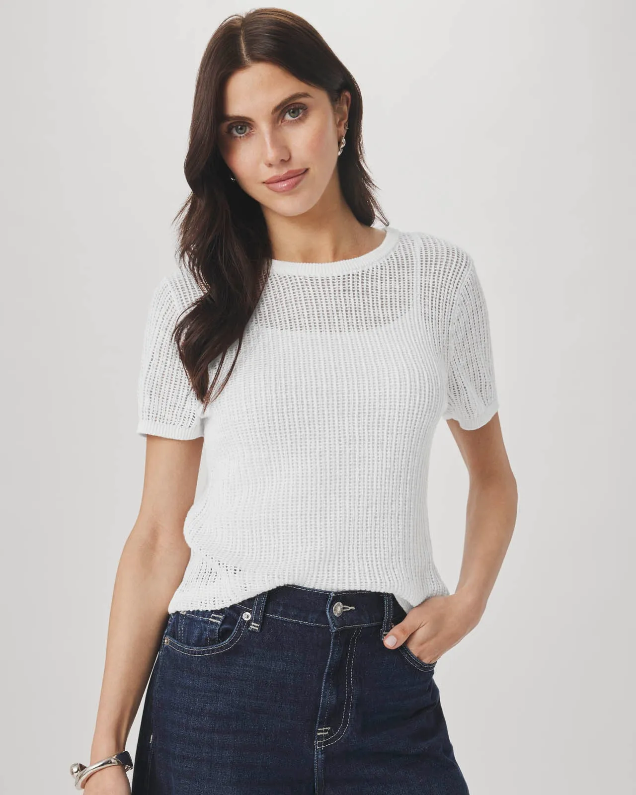 Yasmine Short Sleeve Sweater sold by Splendid product image thumbnail 3