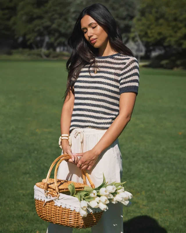 Yasmine Short Sleeve Sweater made by Splendid