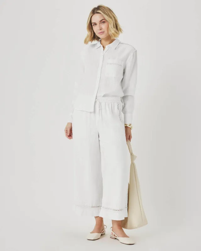 Stella Linen Trim Pant made by Splendid
