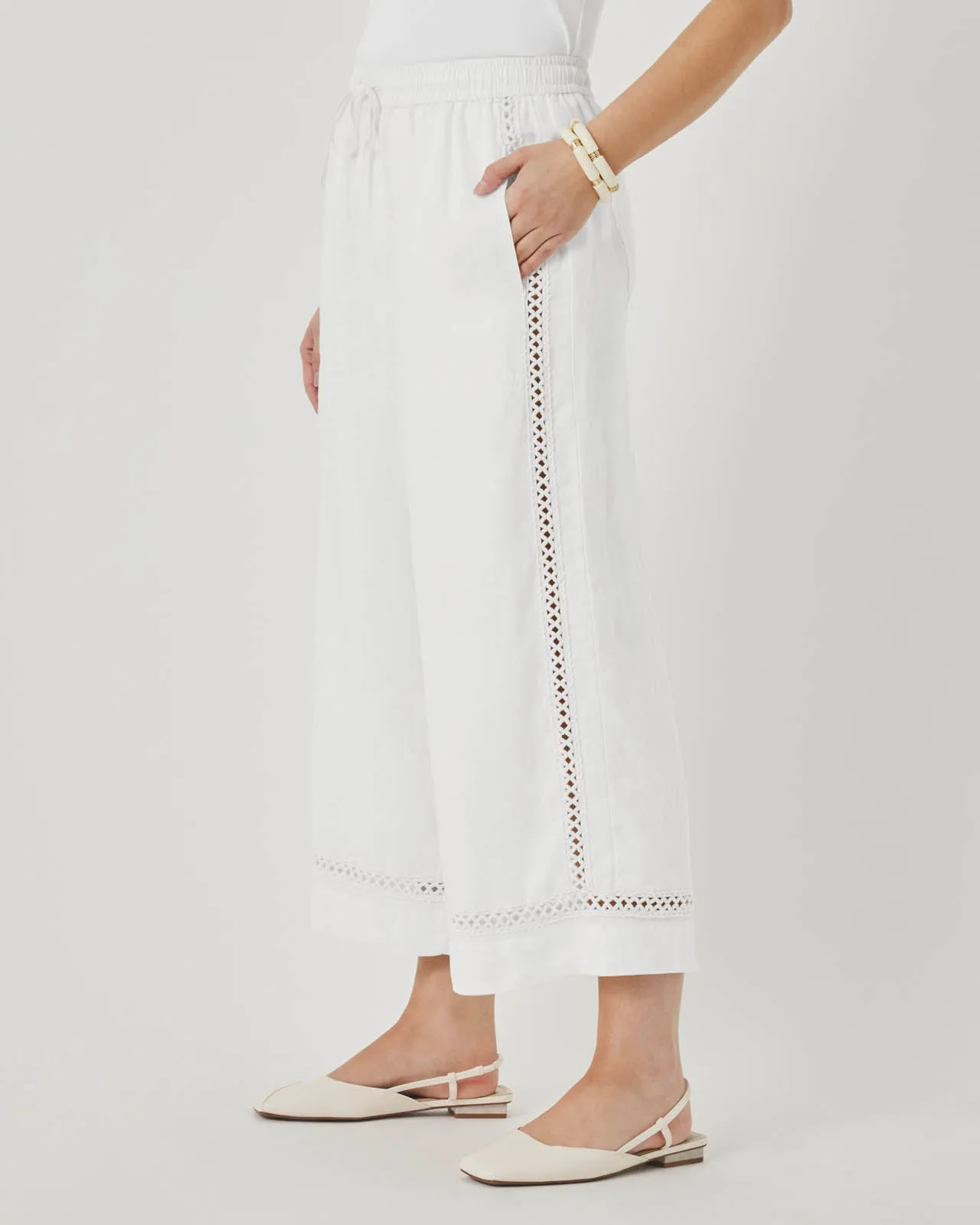 Stella Linen Trim Pant sold by Splendid product image thumbnail 4