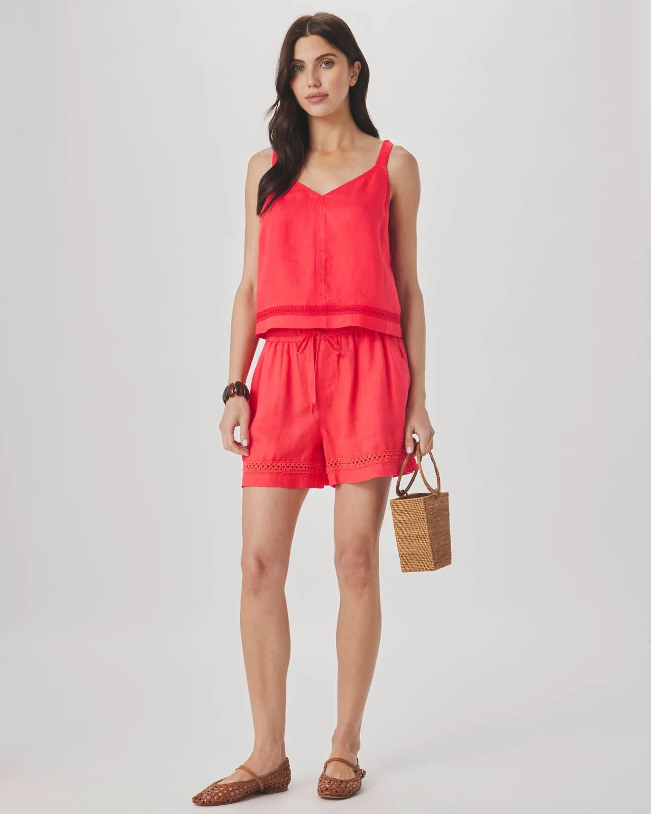 Stella Linen Trim Short sold by Splendid product image thumbnail 3