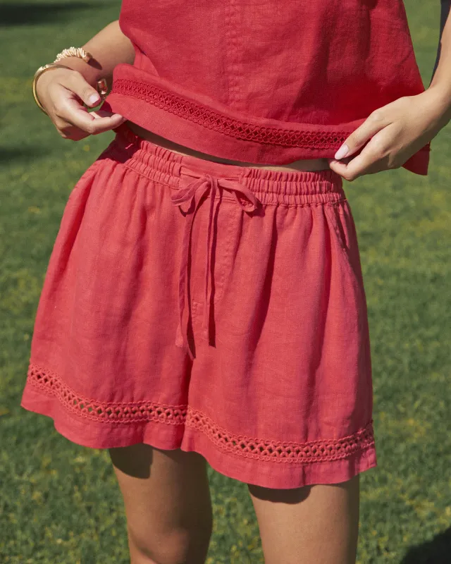 Stella Linen Trim Short made by Splendid