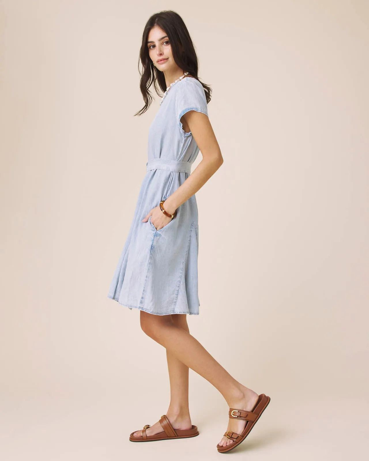 Lydia Indigo Mini Dress sold by Splendid product image thumbnail 3