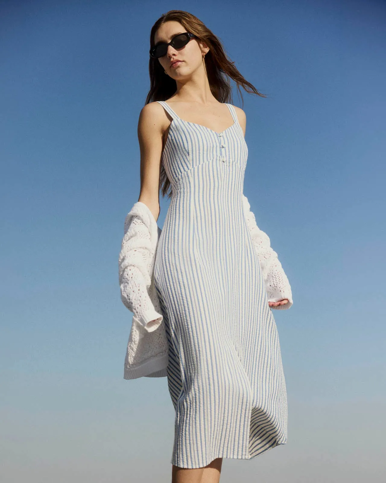 Madelyn Stripe Midi Dress sold by Splendid product image thumbnail 3
