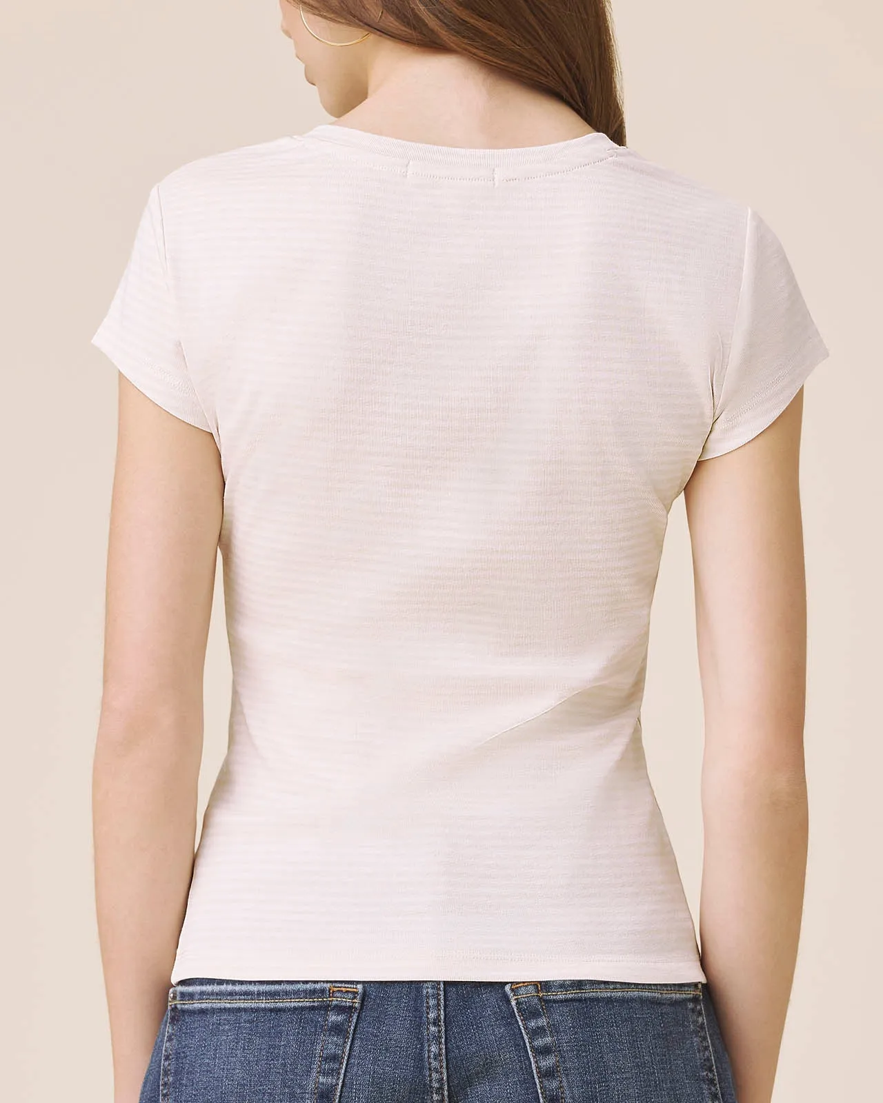 Josie Stripe V-Neck Tee sold by Splendid product image thumbnail 5