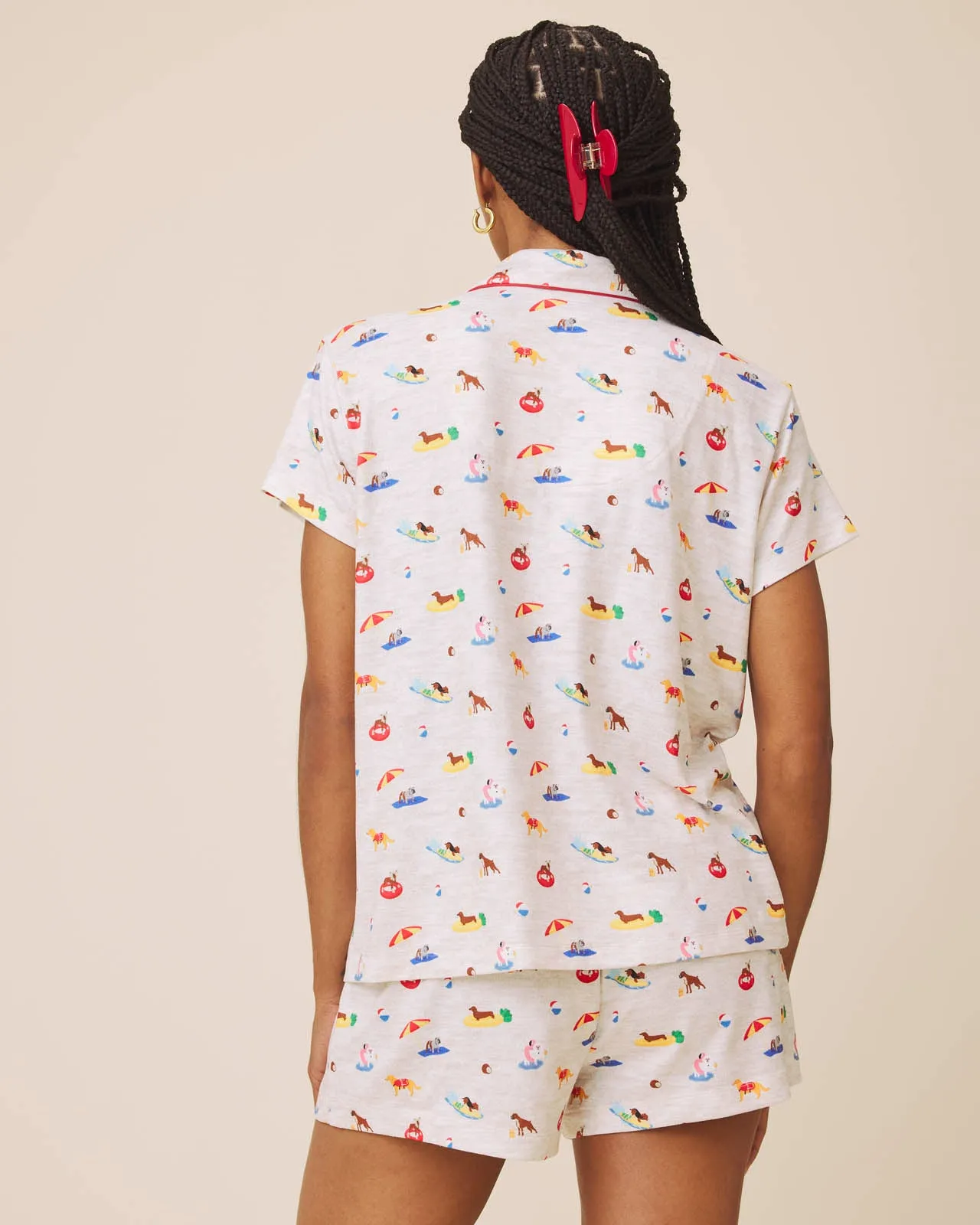 Beach Dogs Flora Pillowsoft Short Set sold by Splendid product image thumbnail 4