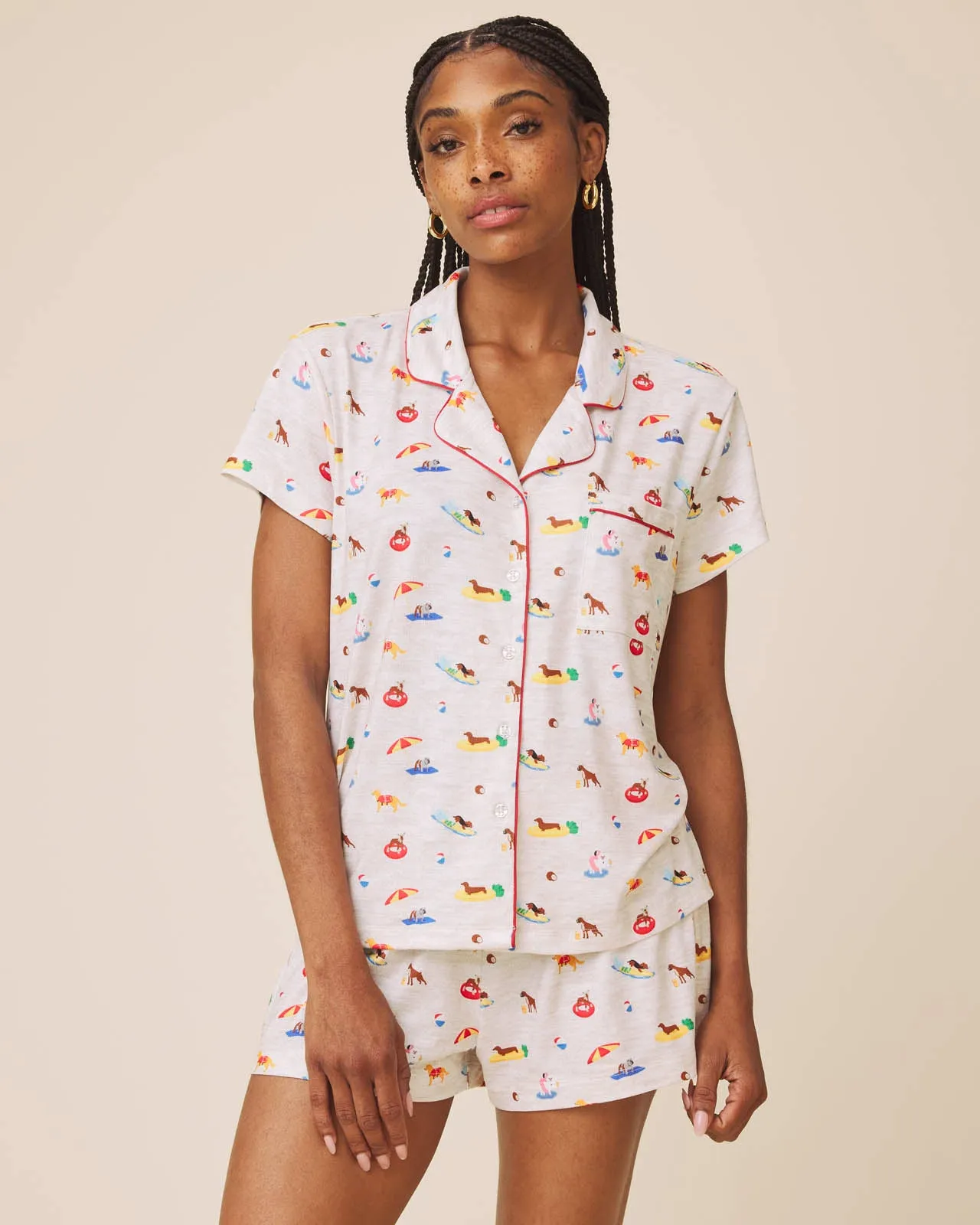Beach Dogs Flora Pillowsoft Short Set sold by Splendid product image thumbnail 2