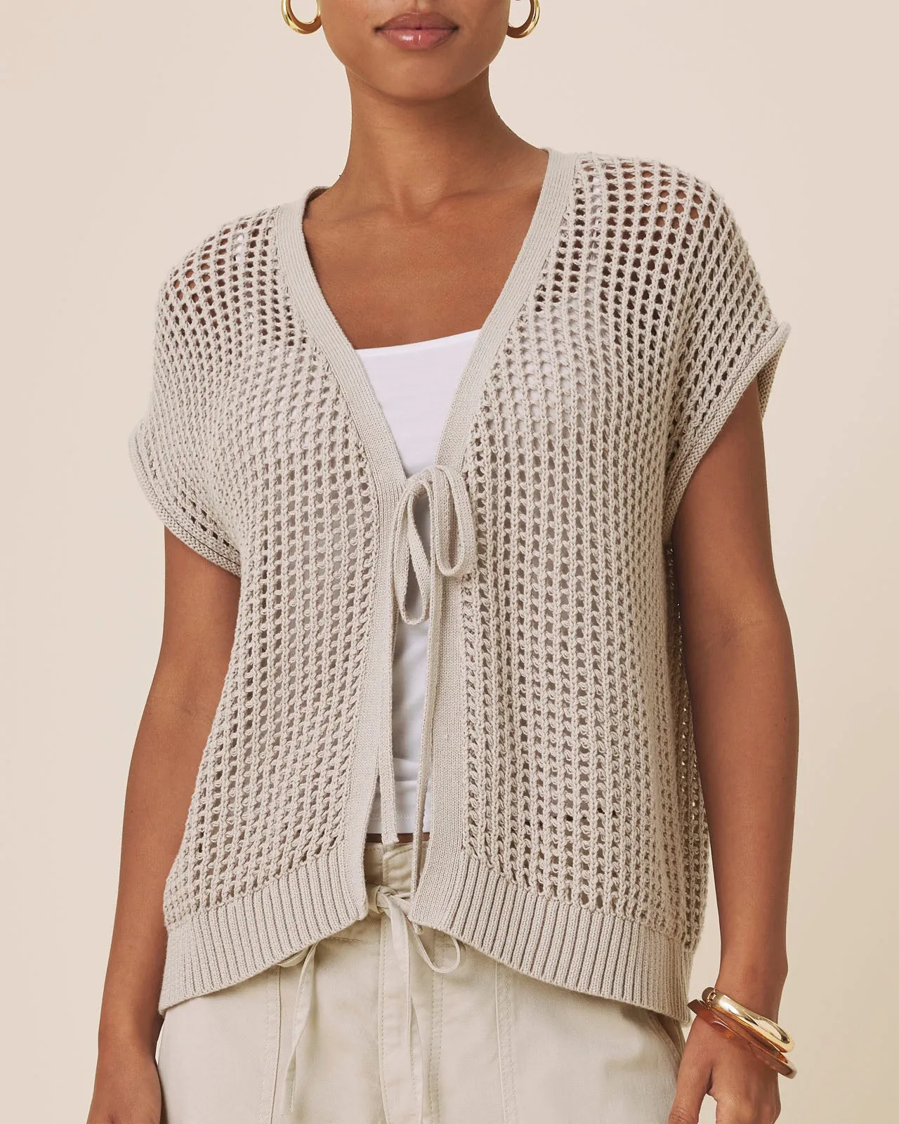 Simona Tie Front Cardigan sold by Splendid product image thumbnail 2