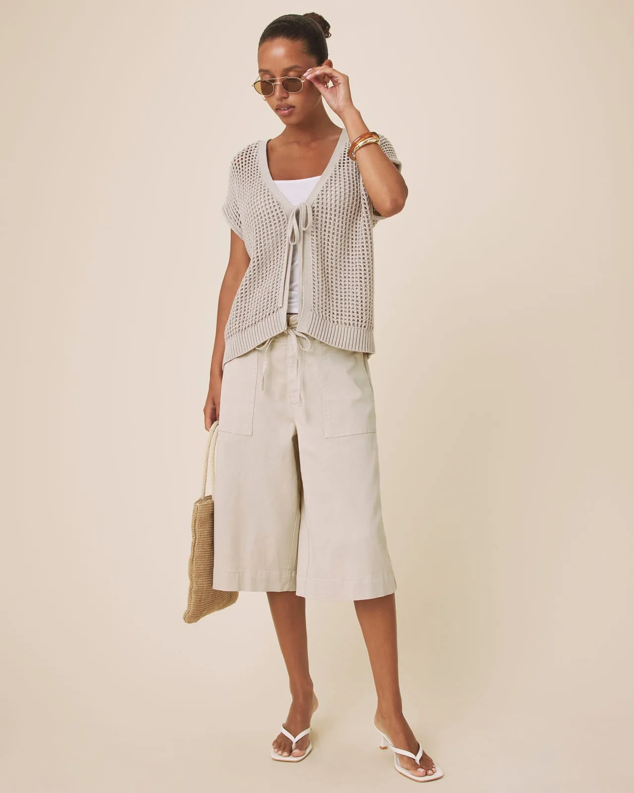 Simona Tie Front Cardigan sold by Splendid product image thumbnail 3