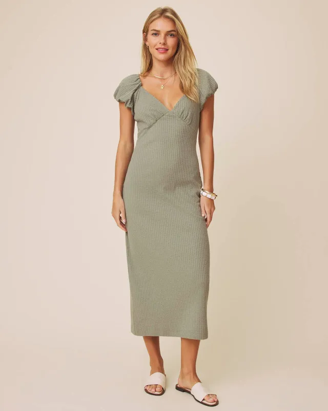 Dawn Puff Sleeve Midi Dress made by Splendid