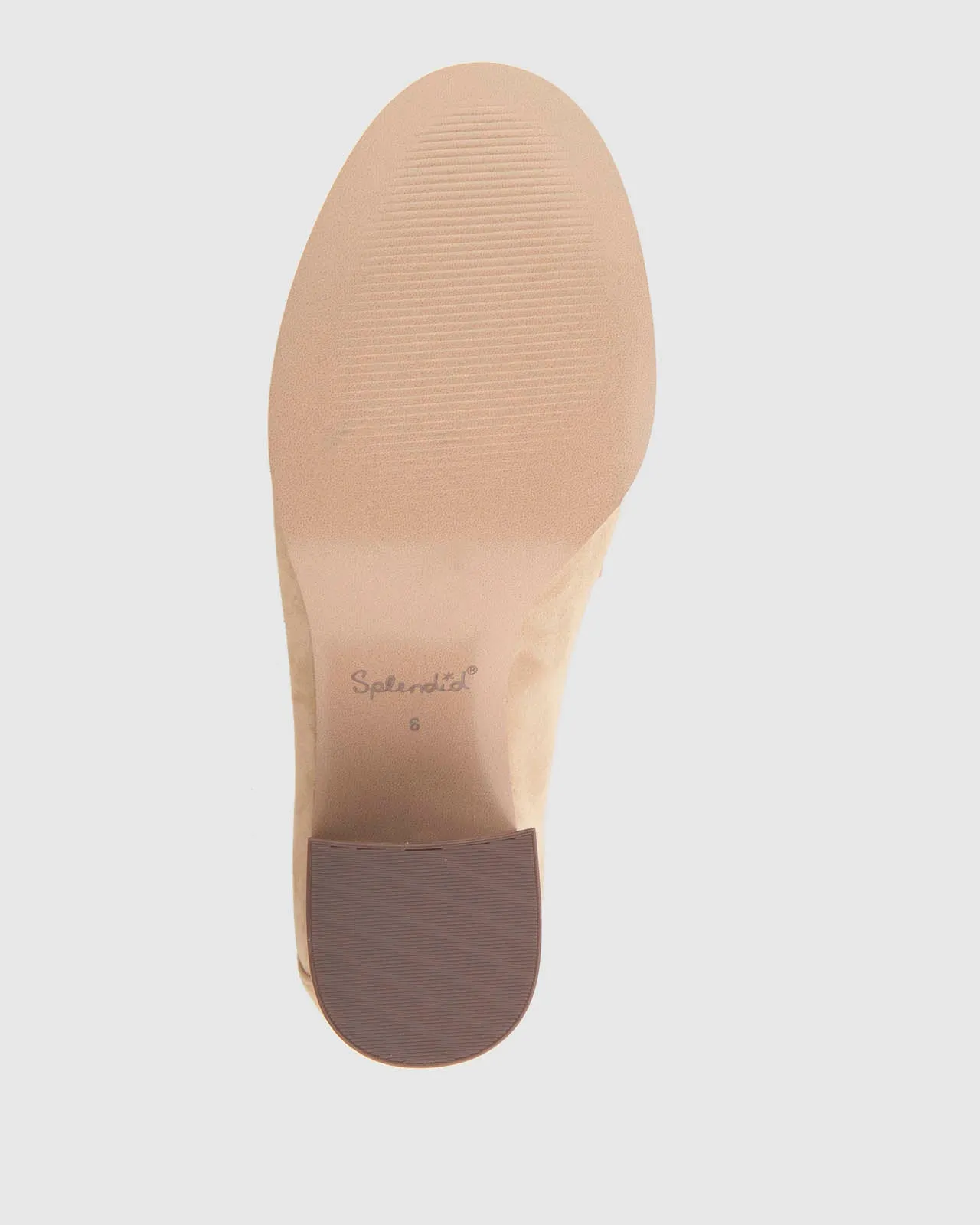 Martha Suede Heeled Loafer in Camel sold by Splendid product image thumbnail 4
