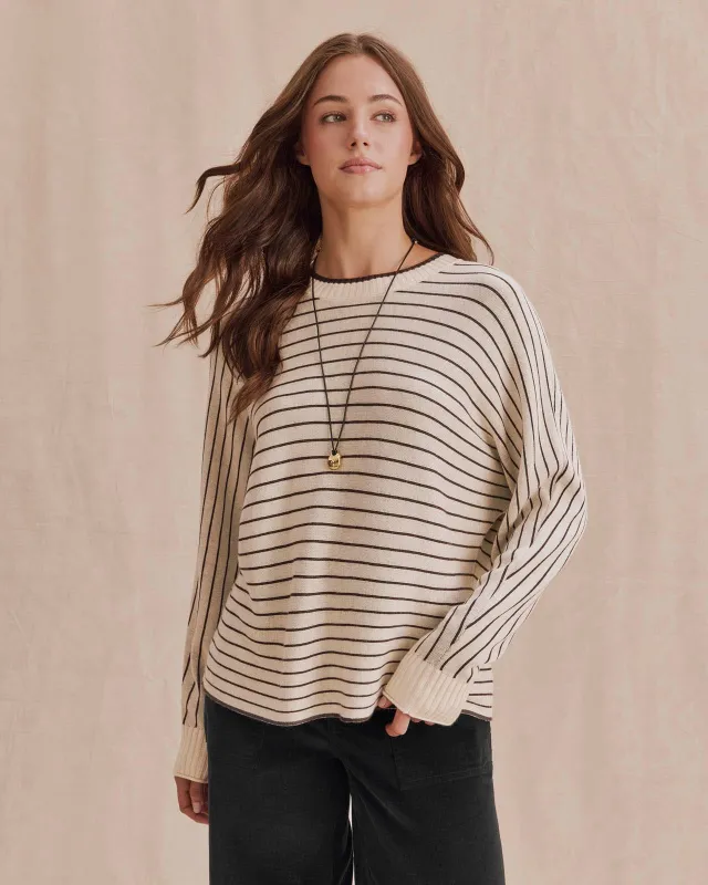 Georgie Stripe Pullover Sweater made by Splendid