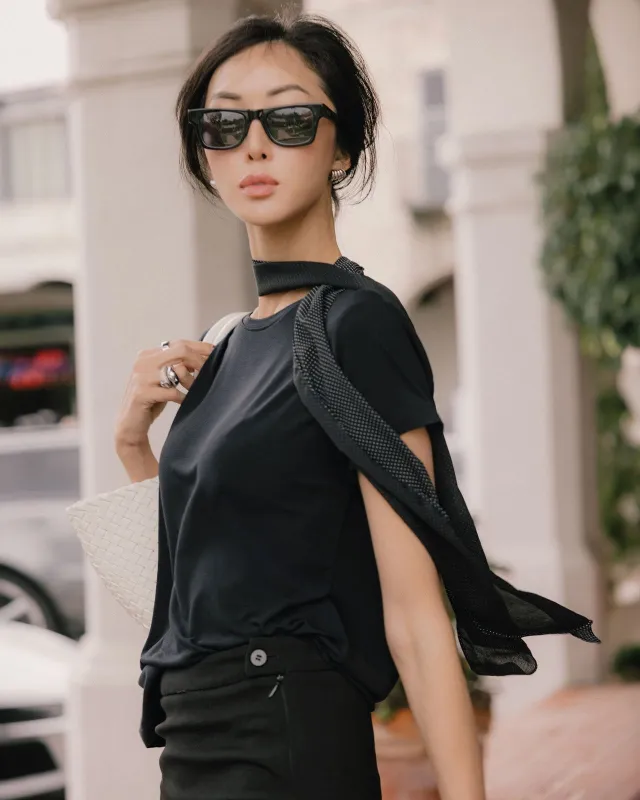Splendid x @Chrisellelim: The Chriselle Tee & Scarf Set made by Splendid
