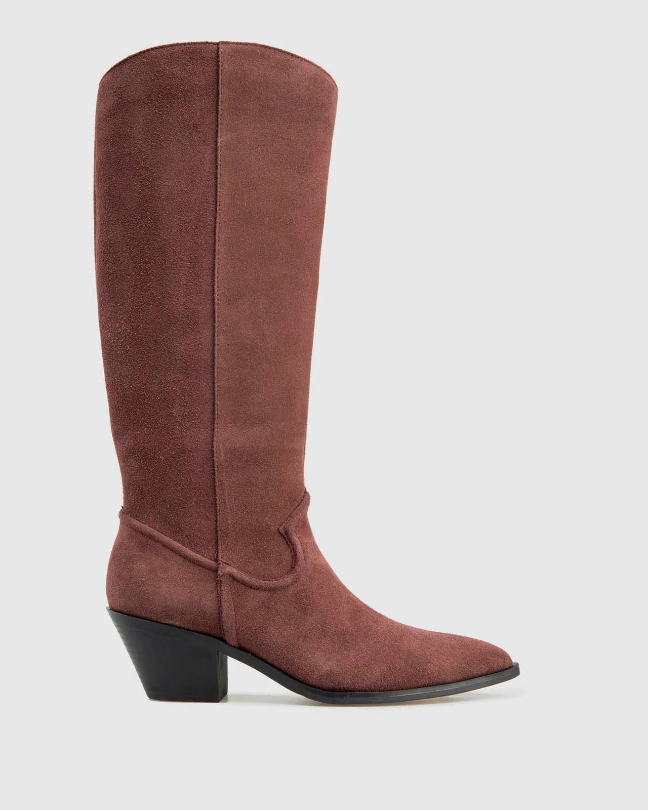 Amirah Western Suede Boot in Wine sold by Splendid product image thumbnail 2
