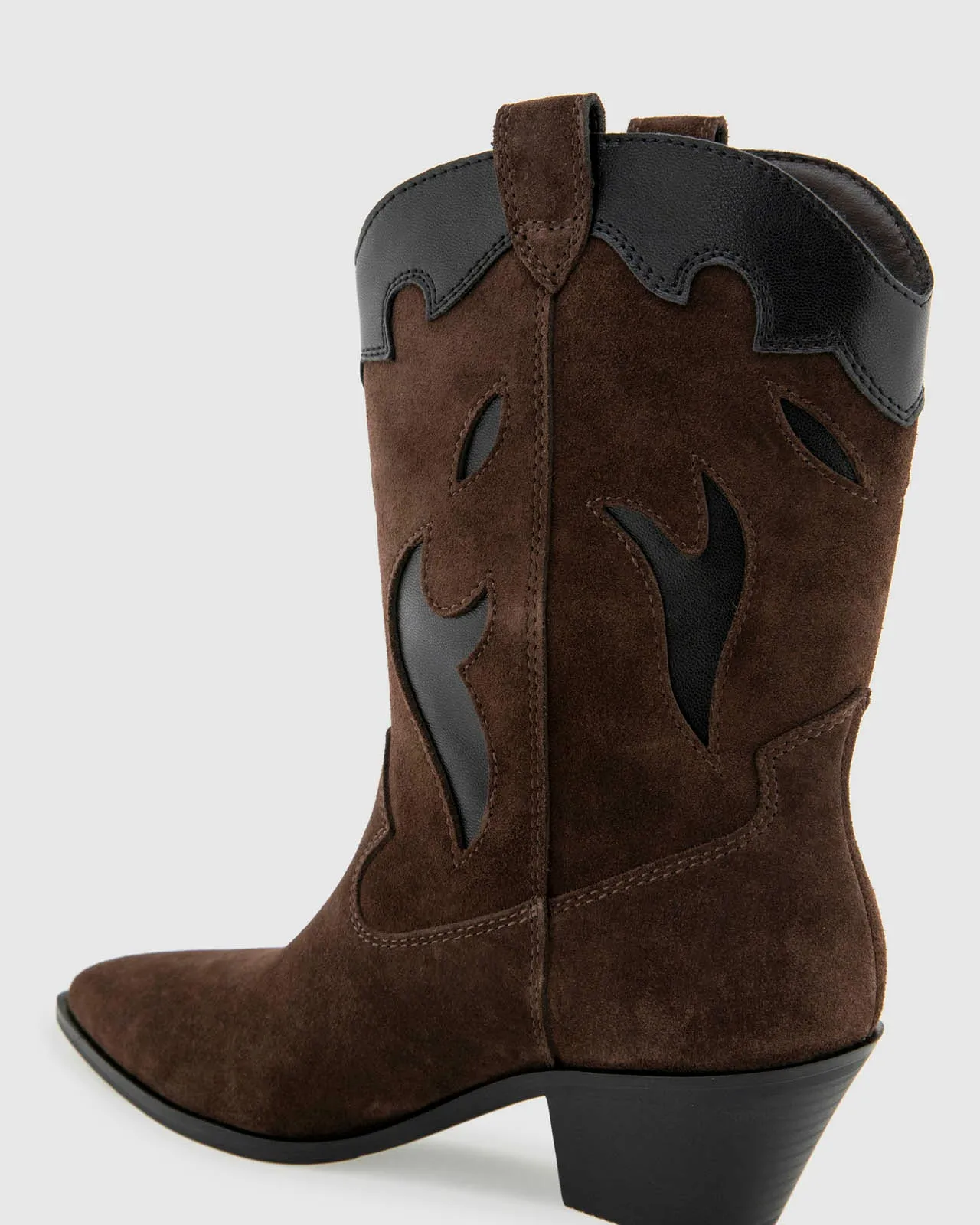 Angel Western Suede Bootie in Spice sold by Splendid product image thumbnail 3