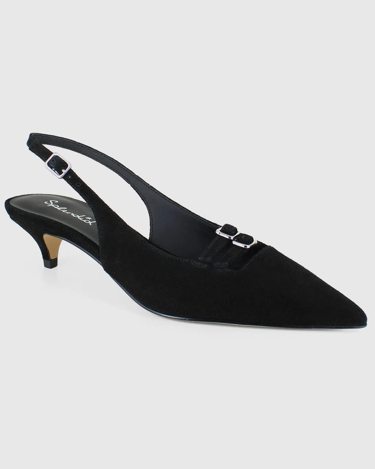 Vivi Kitten Heel in Black sold by Splendid