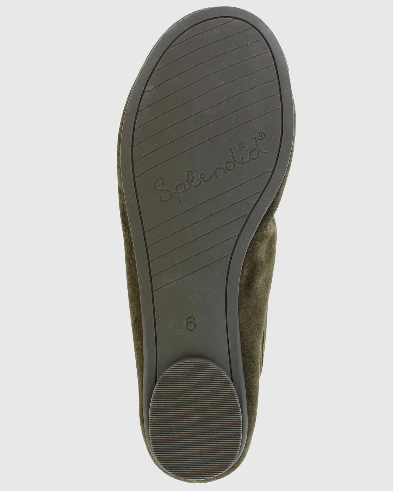 Bella Suede Ballet Flat in Olive sold by Splendid product image thumbnail 4