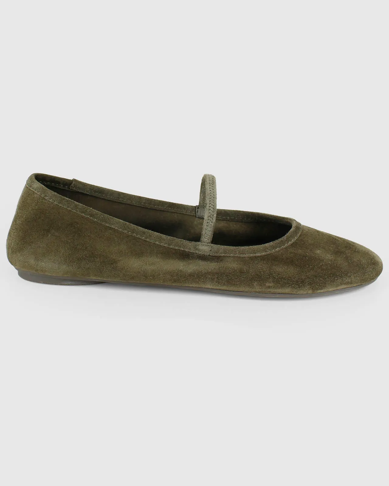 Bella Suede Ballet Flat in Olive sold by Splendid product image thumbnail 2