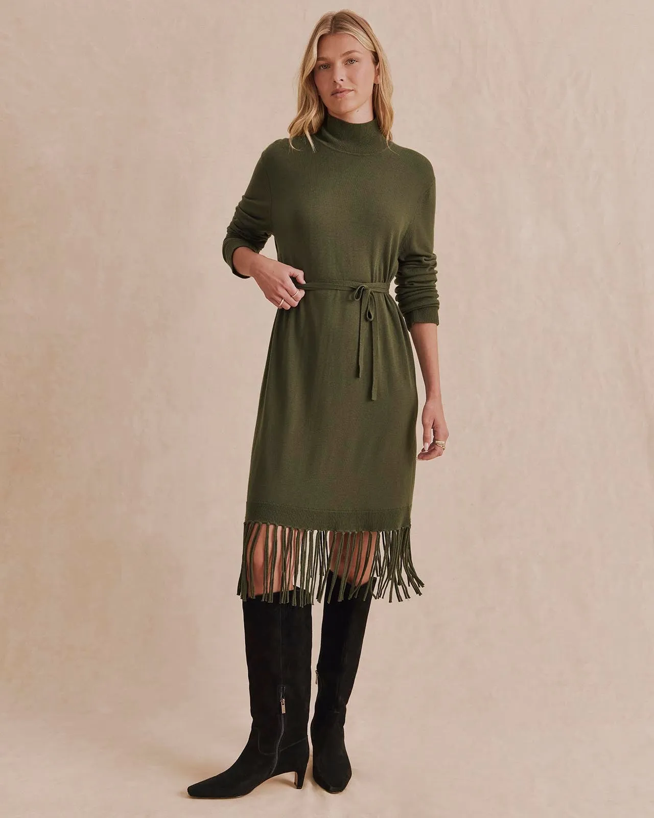 Sadie Fringe Sweater Dress sold by Splendid product image thumbnail 4