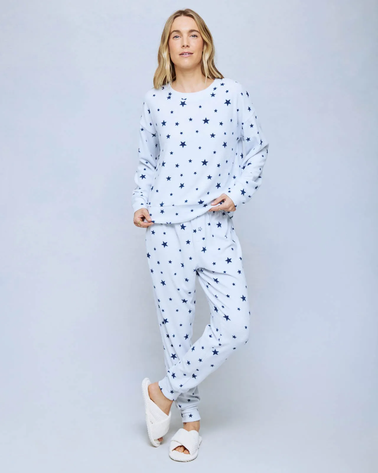 Sleepy Star Multi Marna Waffle Thermal PJ Set sold by Splendid