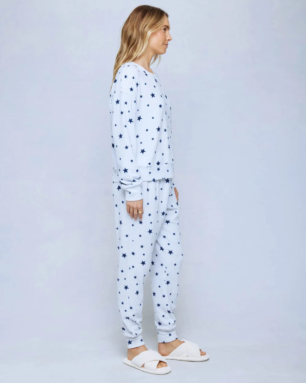 Sleepy Star Multi Marna Waffle Thermal PJ Set sold by Splendid product image thumbnail 3