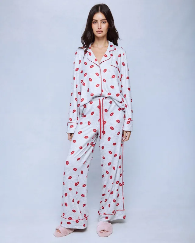 Lipstick Kiss Pillowsoft Sleep Set made by Splendid
