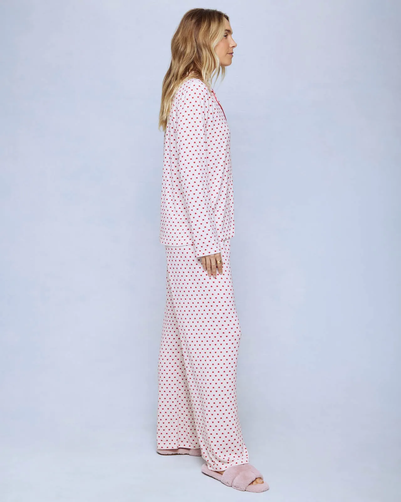 Holiday Hearts Pillowsoft Pant and Long Sleeve Set sold by Splendid product image thumbnail 4