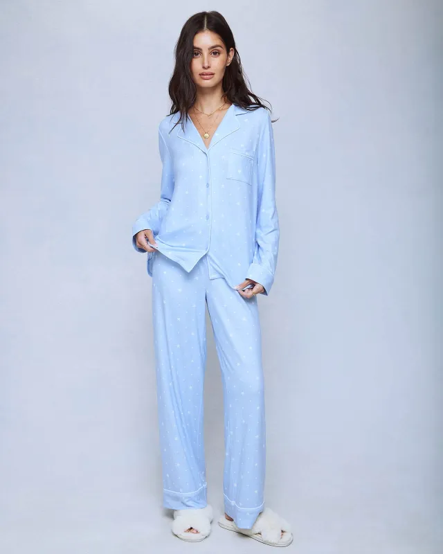 Star Dot Long Sleeve Notch and Pant Set made by Splendid