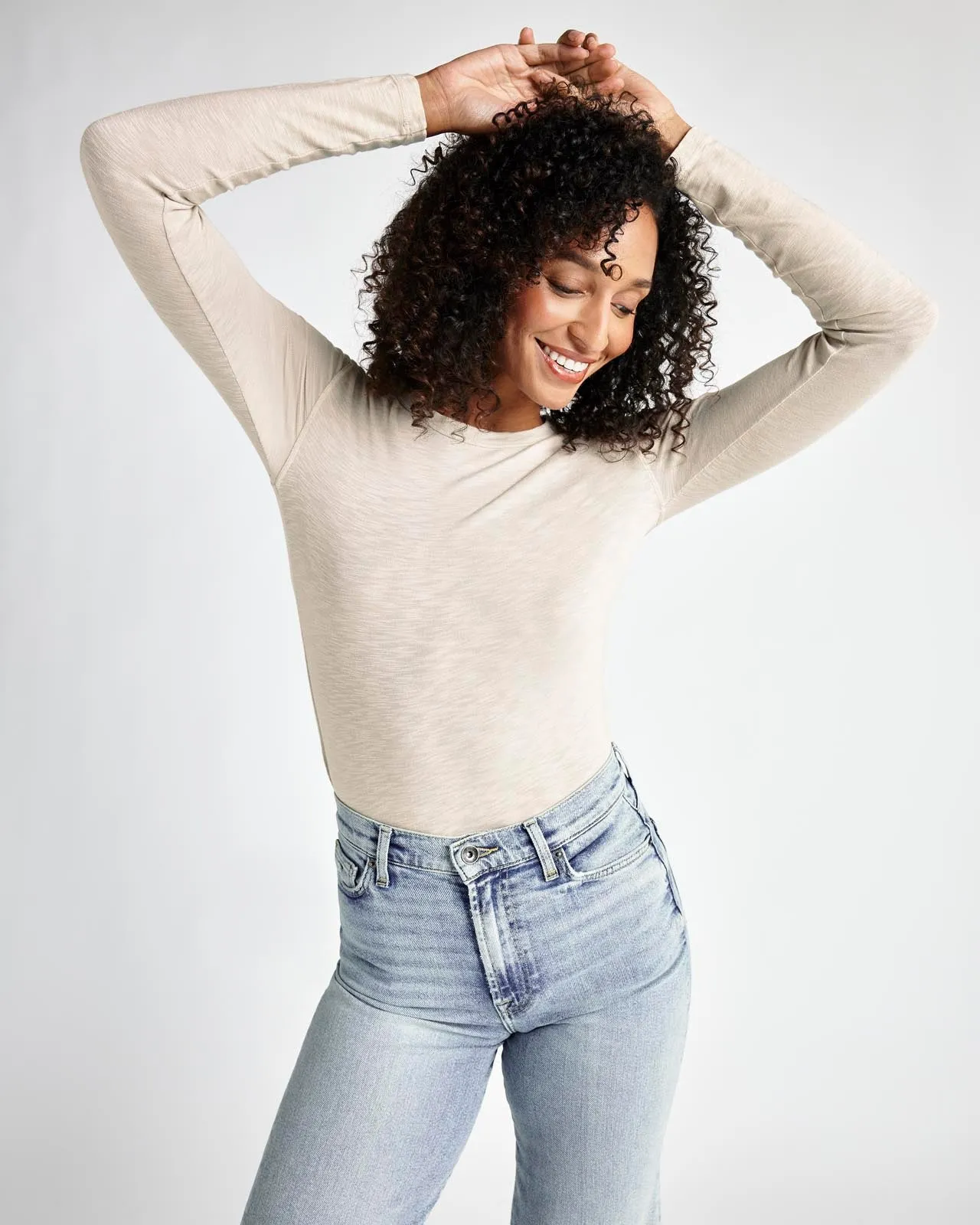 Eve Long Sleeve Slub Tee sold by Splendid product image thumbnail 4