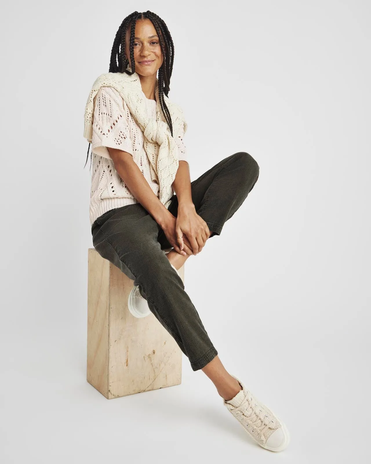 Dominica Short Sleeve Sweater sold by Splendid product image thumbnail 3