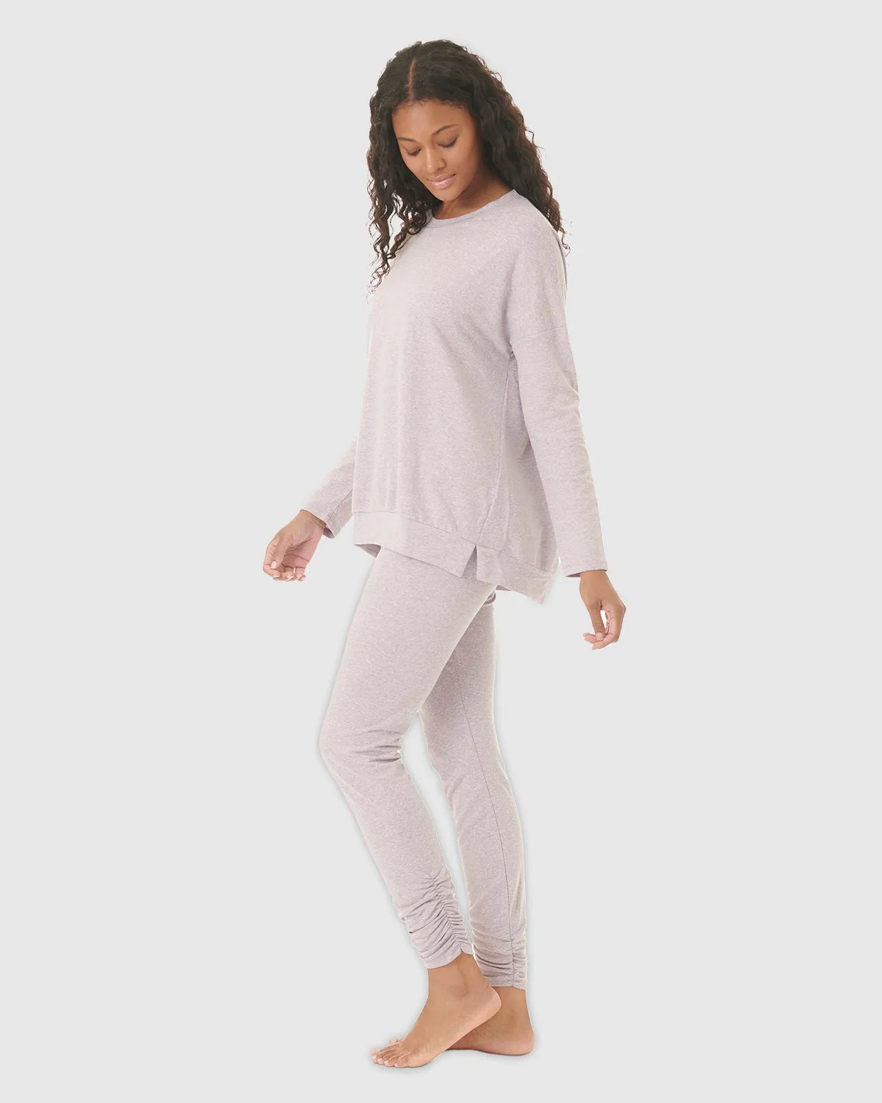 Smokey Fig Heavenly Long Sleeve PJ Set sold by Splendid product image thumbnail 3