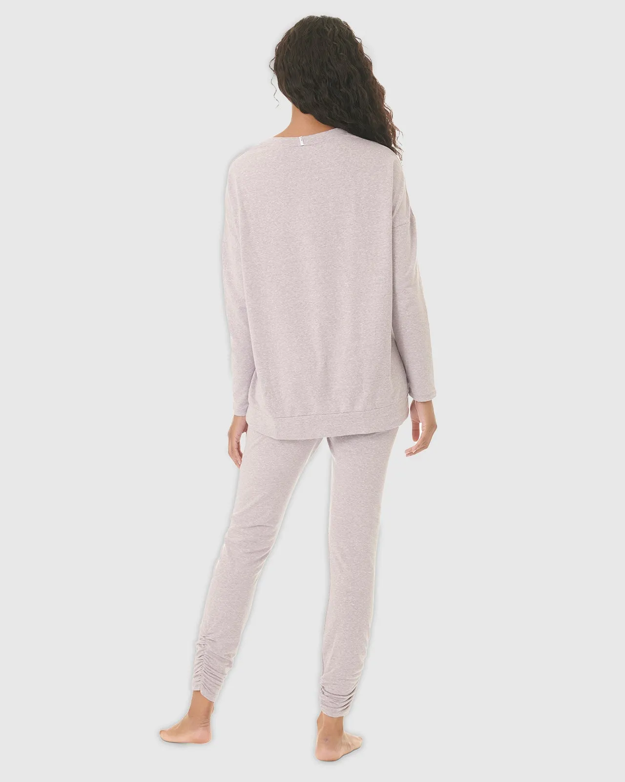Smokey Fig Heavenly Long Sleeve PJ Set sold by Splendid product image thumbnail 4