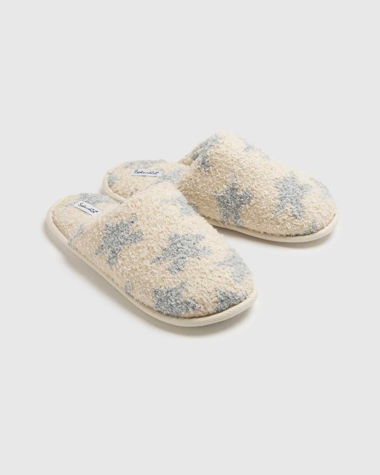 Cozy Fuzzy Stars Slippers sold by Splendid