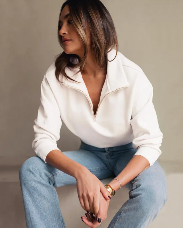 Splendid x Rachelove Half-Zip Sweatshirt sold by Splendid