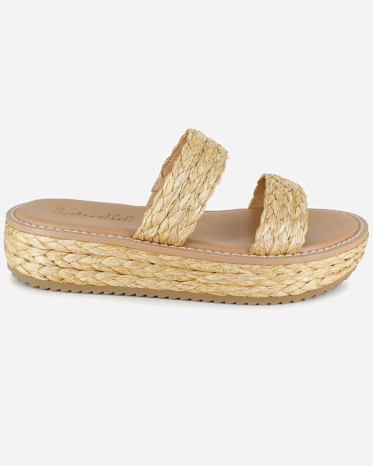Goldi Raffia Wedge in Natural sold by Splendid product image thumbnail 3