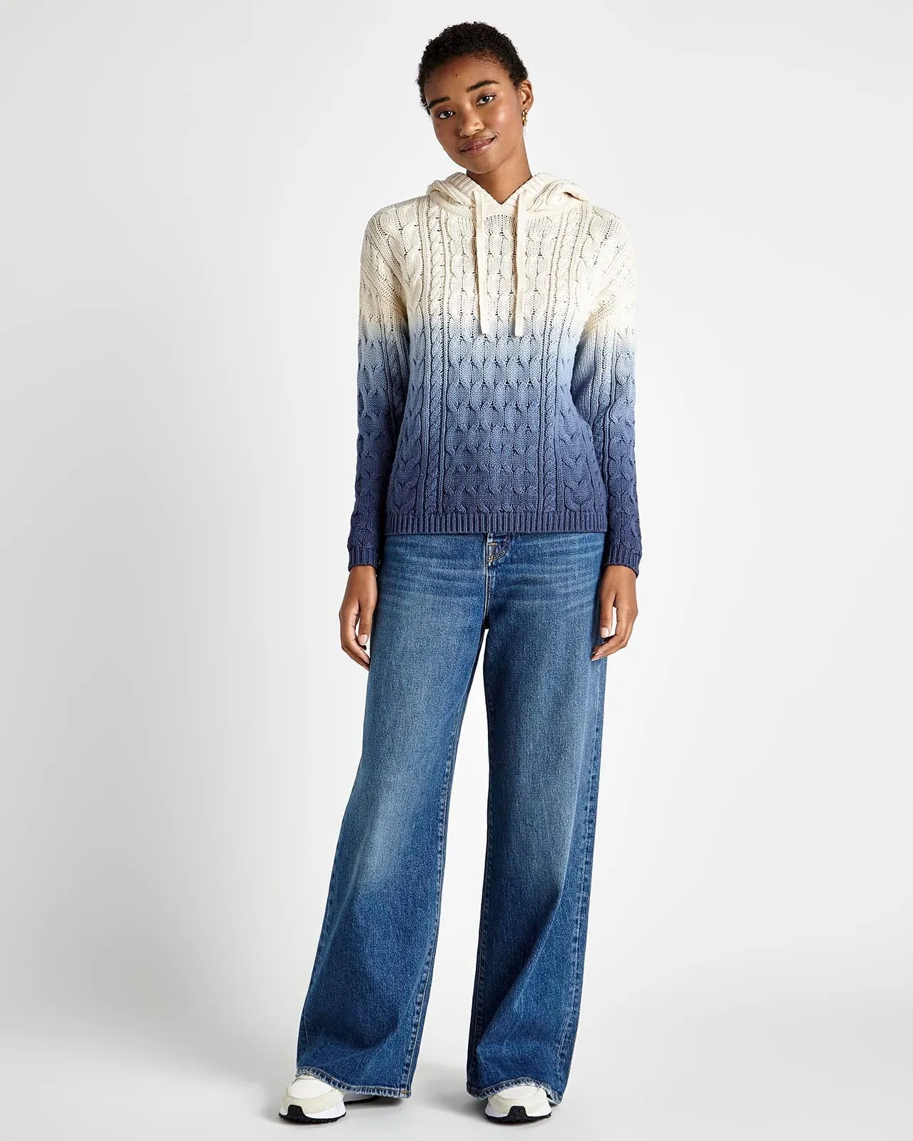Dip Dye Cable Hooded Sweater sold by Splendid product image thumbnail 5