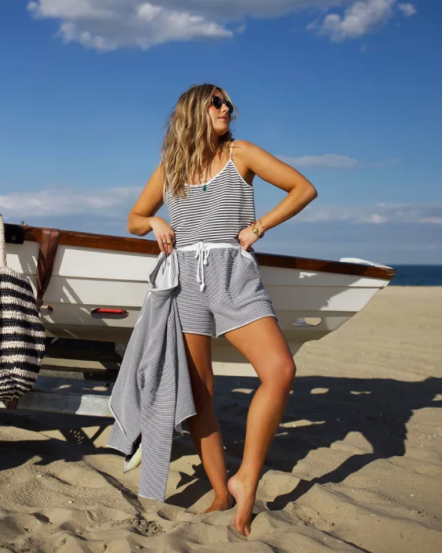 Stripe French Terry Beach Short sold by Splendid