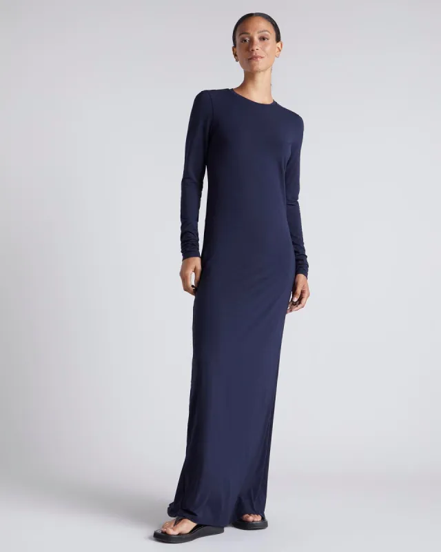 Kate Young x Splendid Silk-Modal Long Sleeve Dress sold by Splendid
