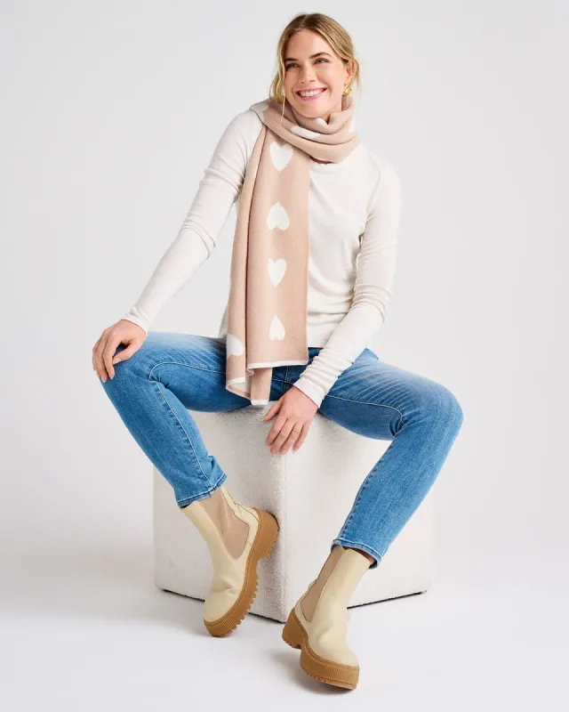 Reversible Heart Scarf sold by Splendid