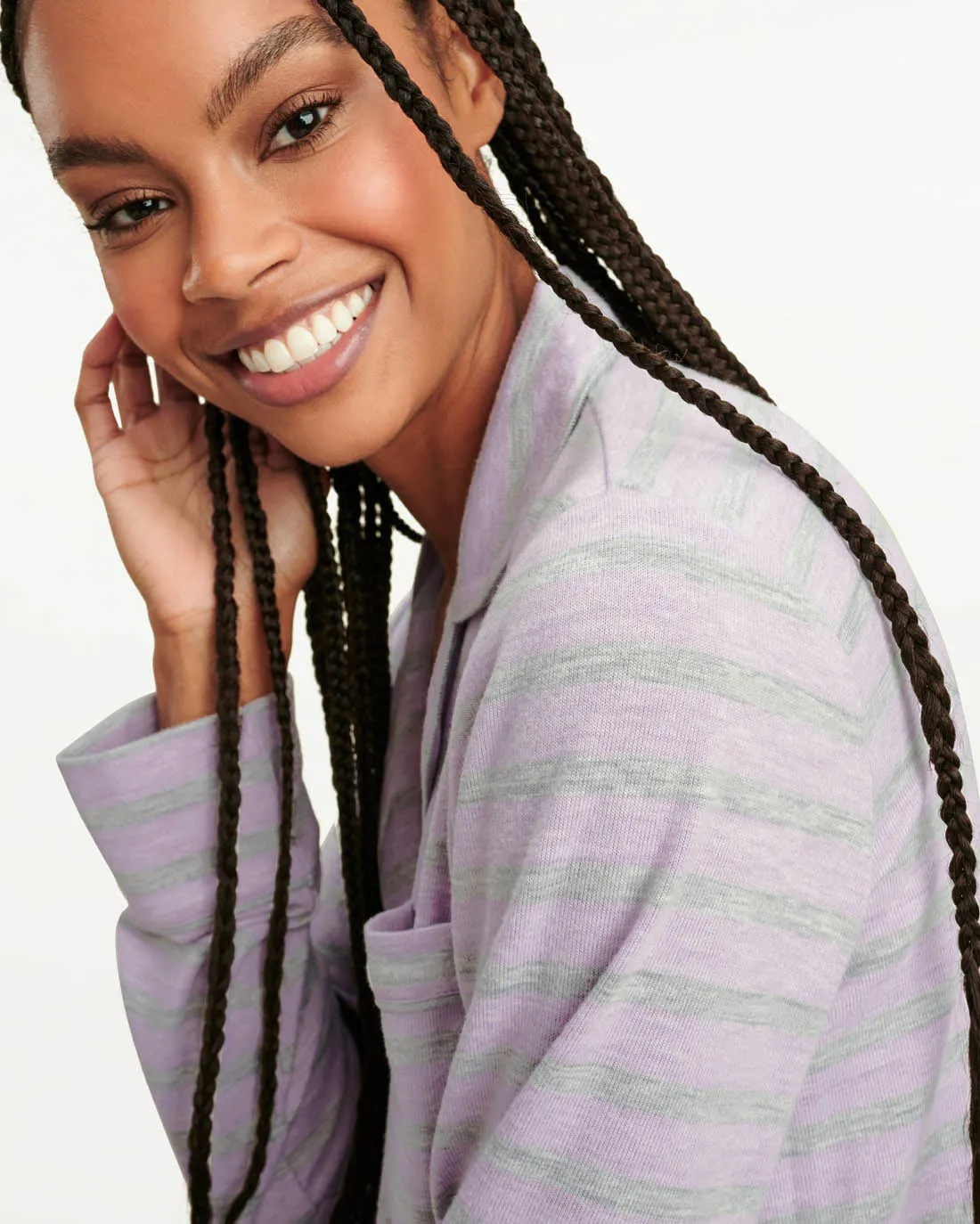 Pillow Soft Long Sleeve PJ Set in Lavender sold by Splendid product image thumbnail 2