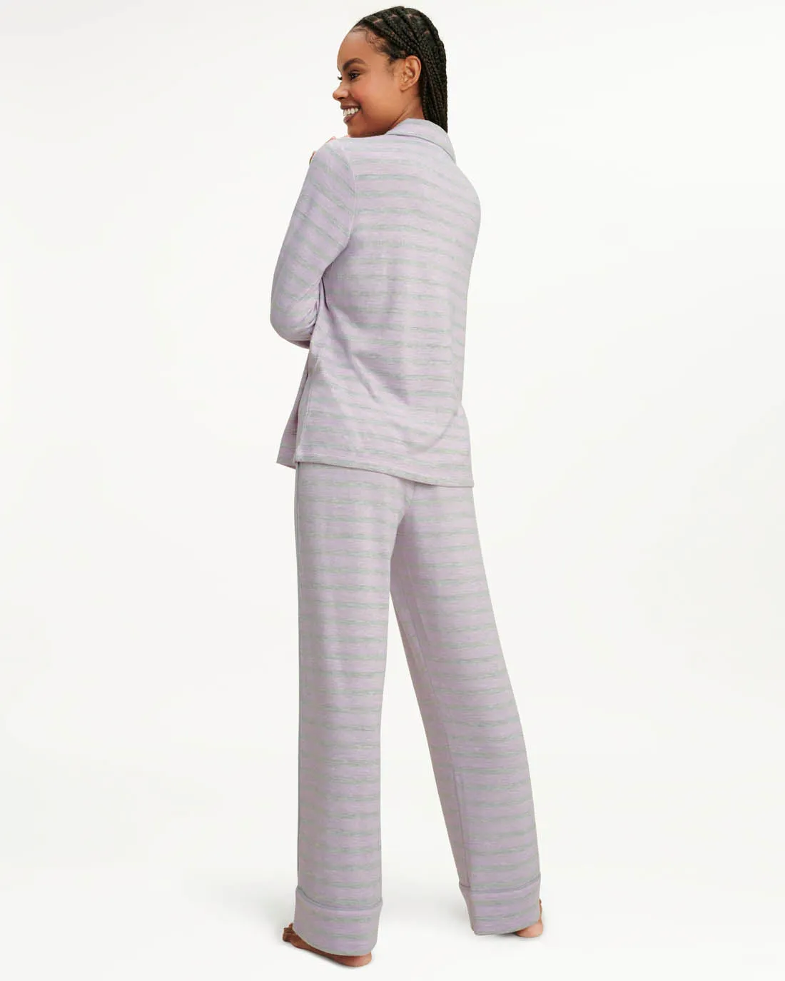 Pillow Soft Long Sleeve PJ Set in Lavender sold by Splendid product image thumbnail 4