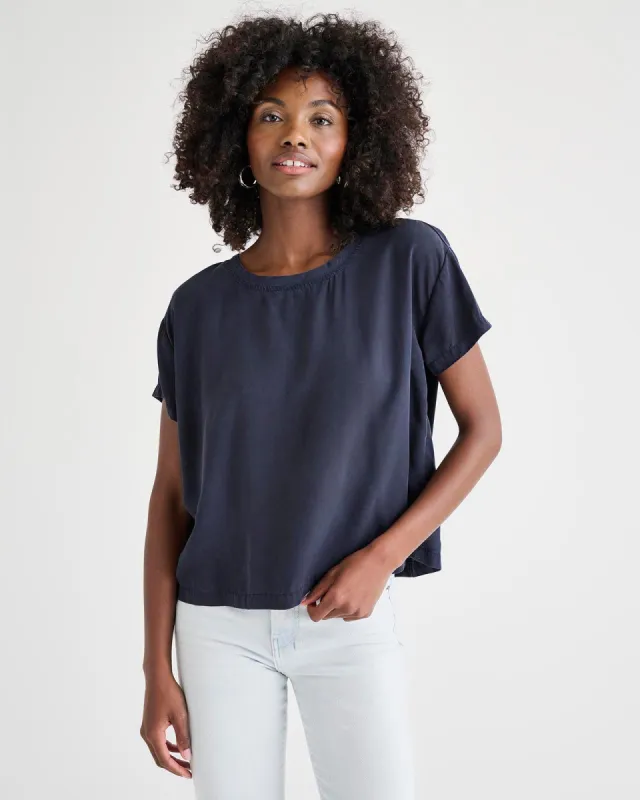 Noah Short Sleeve Crew Tee sold by Splendid