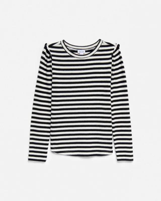 Girls Long Sleeve C Est La Vie Long Sleeve Shirt sold by Splendid