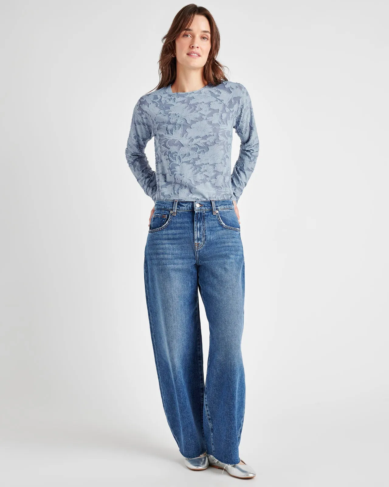 Cecelia Floral Long Sleeve Tee sold by Splendid product image thumbnail 3
