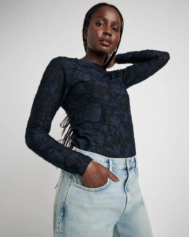 Cecelia Floral Long Sleeve Tee sold by Splendid