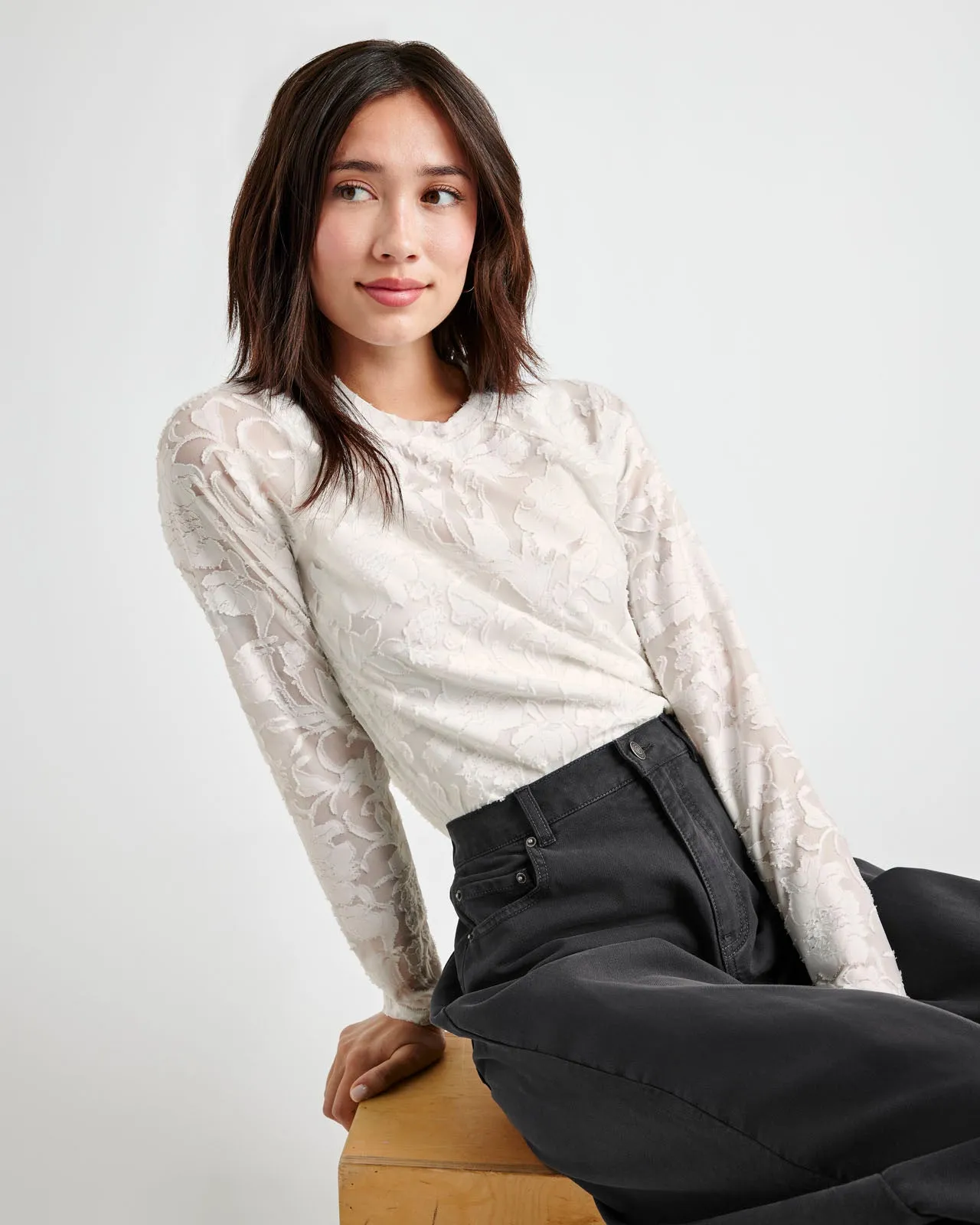 Cecelia Floral Long Sleeve Tee sold by Splendid product image thumbnail 2