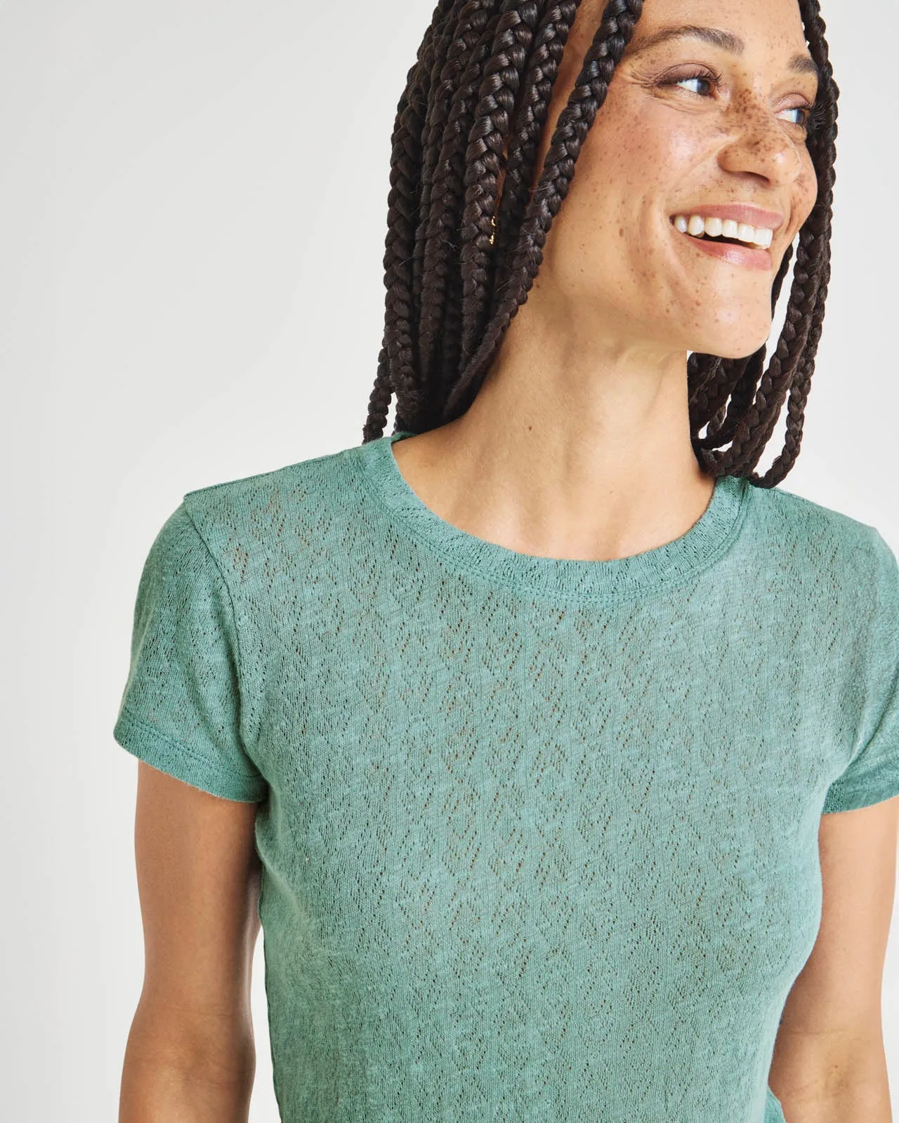 Montecito Pointelle Tee sold by Splendid product image thumbnail 5